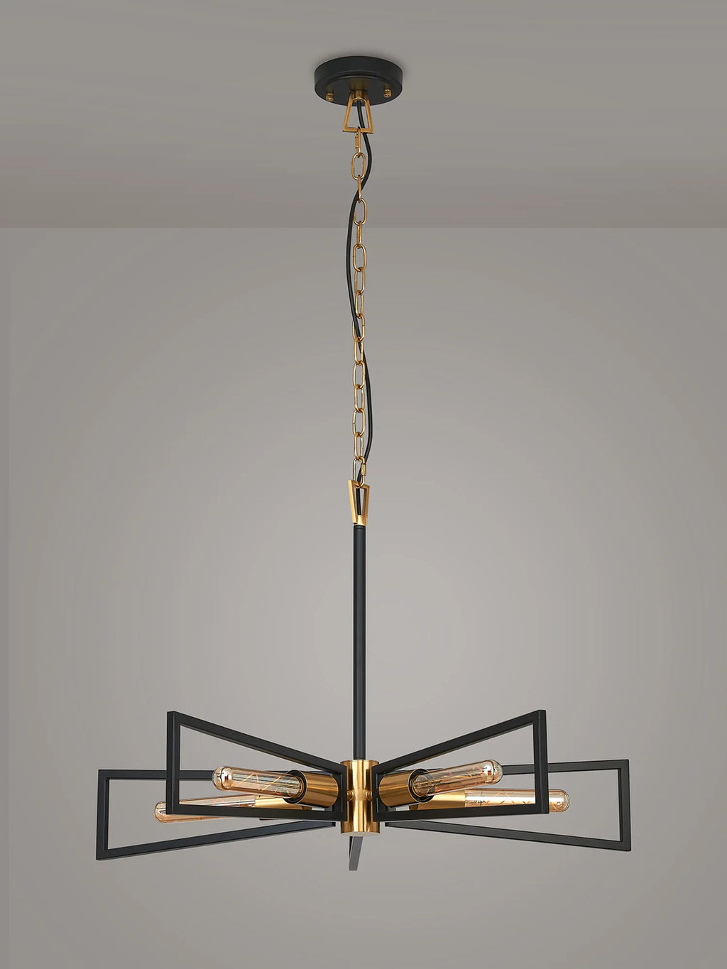 Joel Modern Geometric Pendant, 5 Light E27