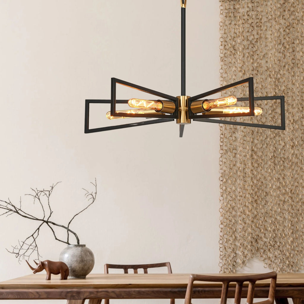 Joel Modern Geometric Pendant, 5 Light E27