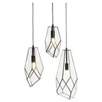 Oaks Lighting - Jonk Medium Modern Geometric Pendant Light, 1 x E27 - Luminosity Designs Ltd