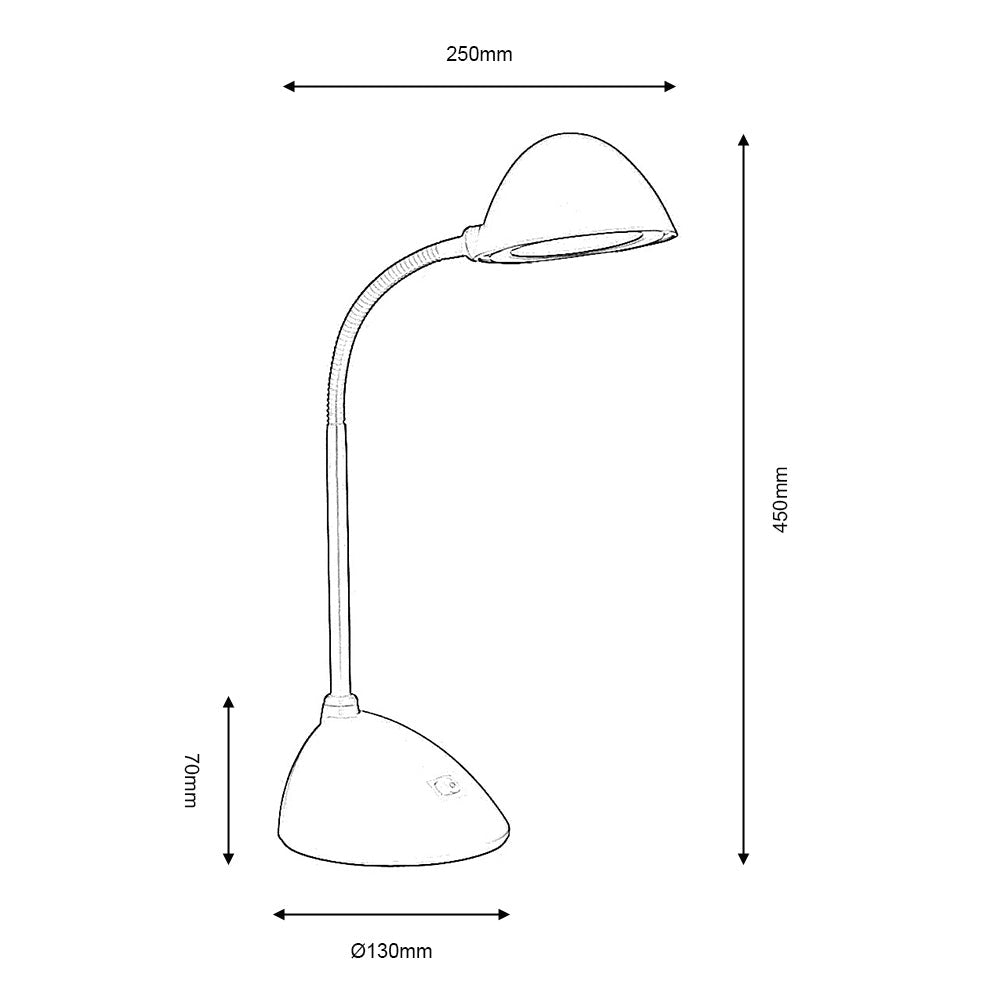 Oaks Lighting - Kade LED Task Table Light - Luminosity Designs Ltd