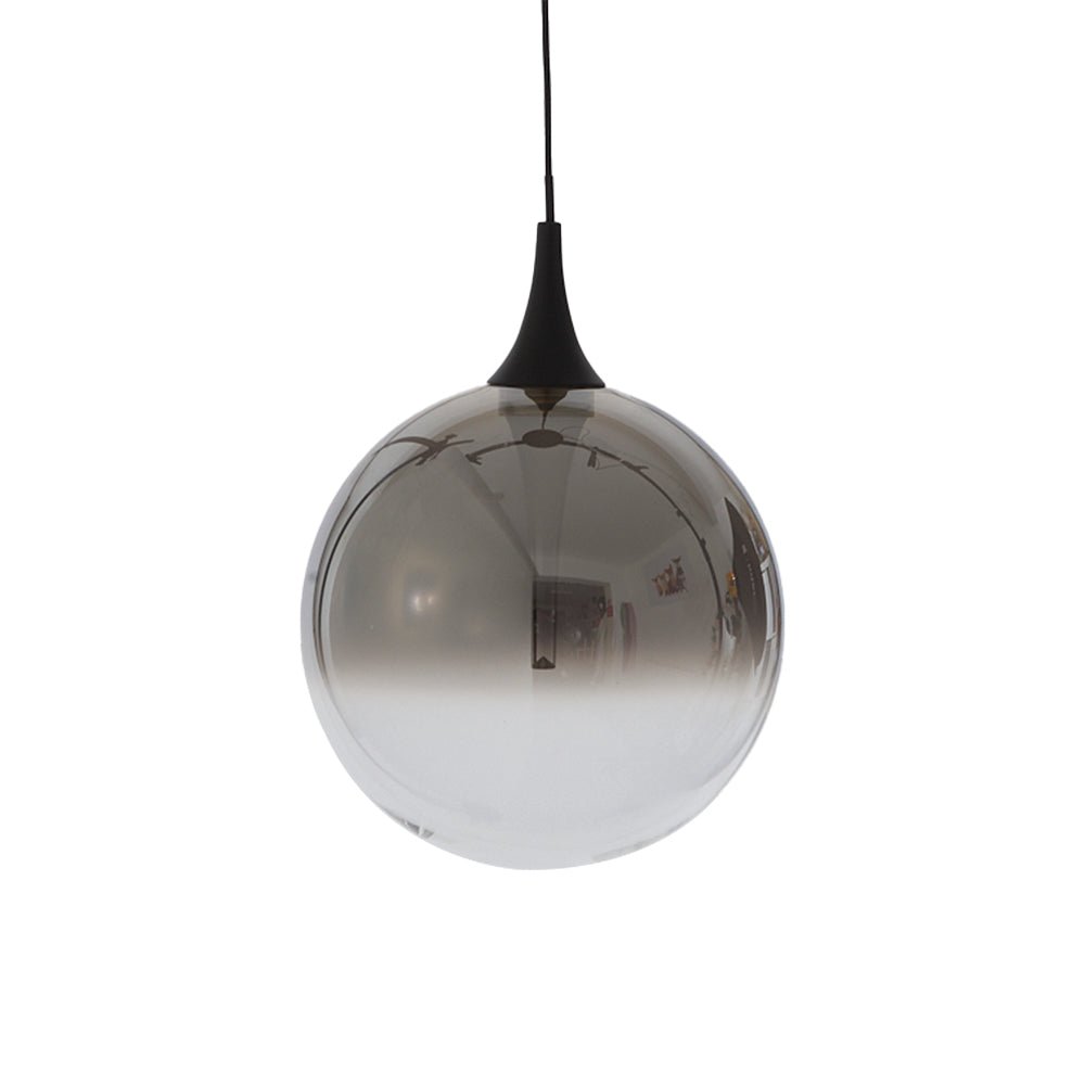 Oaks Lighting - Kadina 1 Light LED Pendant With Smoke Glass Sphere - Luminosity Designs Ltd