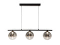 Oaks Lighting - Kadina 3 Light LED Bar With Smoke Glass Spheres - Luminosity Designs Ltd