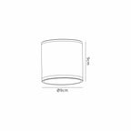 Mantra Fusion - Kandanchu 9cm Short & Broad Round Ceiling Spotlight For Porches and Underhangs, 1 x GU10, IP54 - Luminosity Designs Ltd