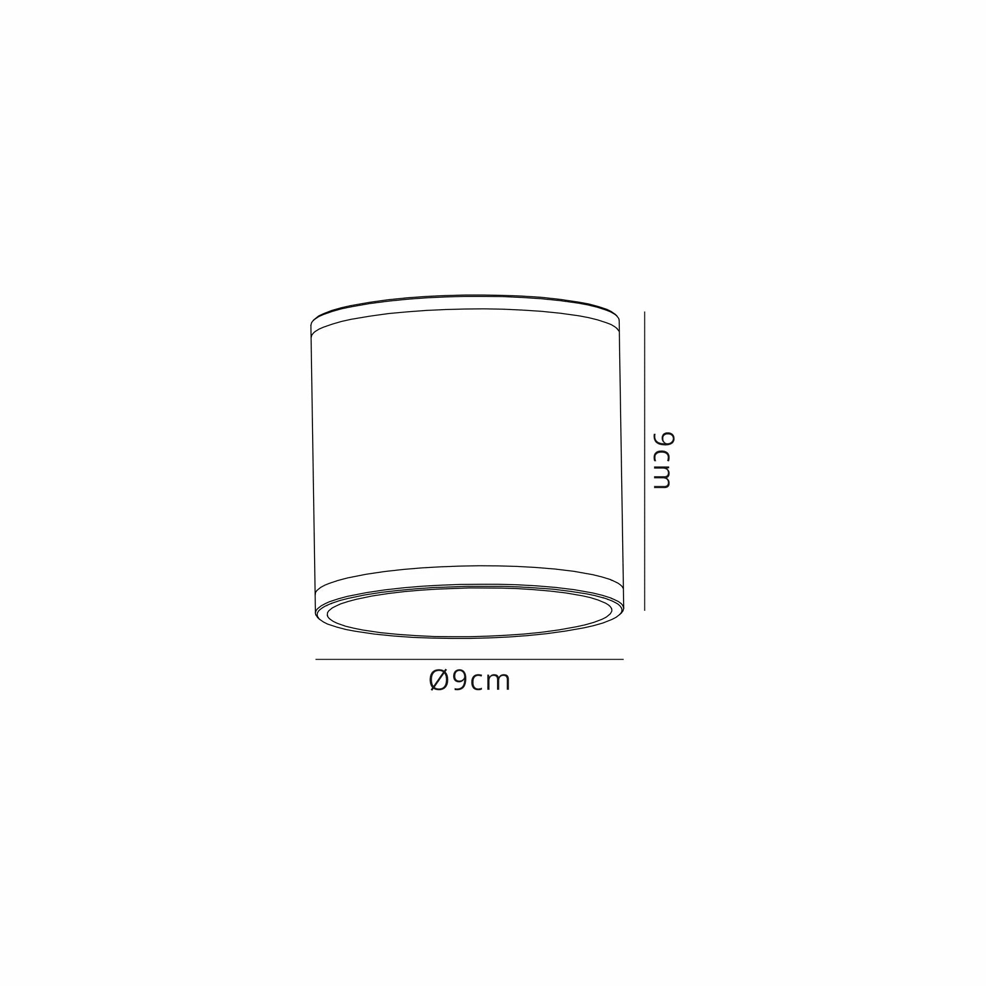 Mantra Fusion - Kandanchu 9cm Short & Broad Round Ceiling Spotlight For Porches and Underhangs, 1 x GU10, IP54 - Luminosity Designs Ltd