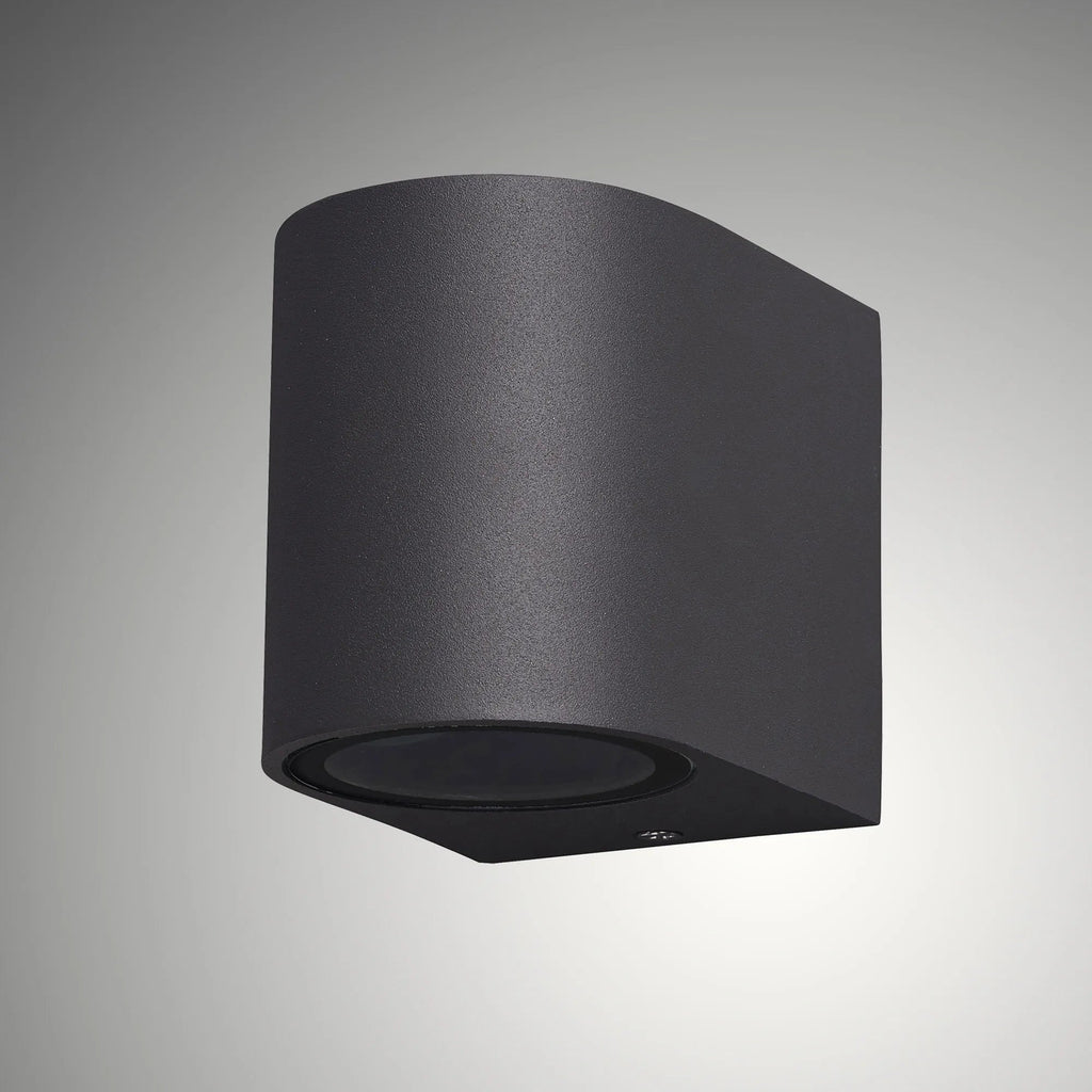 Mantra Fusion - Kandanchu Outdoor Curved Wall Lamp, 1 x GU10, IP54, Up or Down Light - Luminosity Designs Ltd