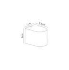 Mantra Fusion - Kandanchu Outdoor Curved Wall Lamp, 1 x GU10, IP54, Up or Down Light - Luminosity Designs Ltd