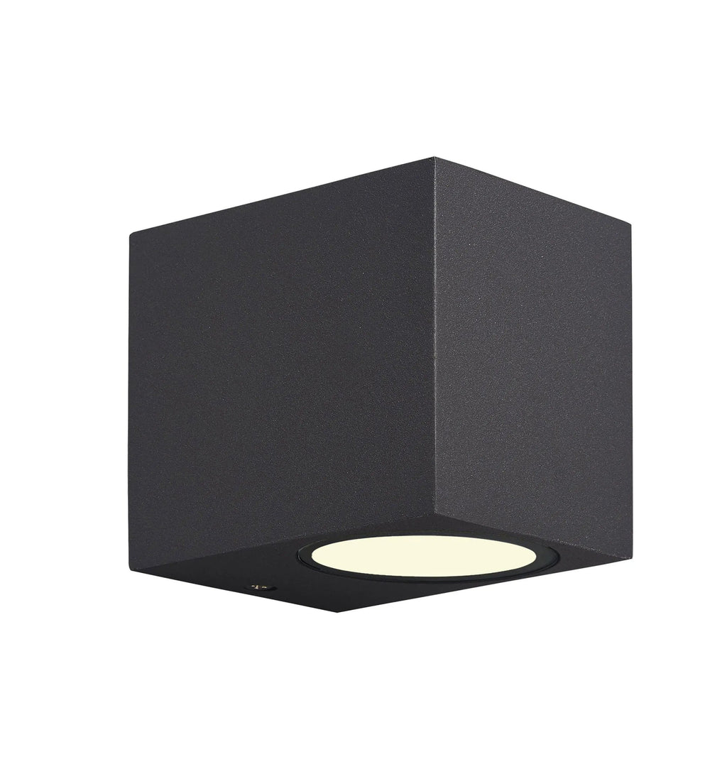 Mantra Fusion - Kandanchu Outdoor Square Wall Lamp, 1 x GU10, IP54, Up or Down Light - Luminosity Designs Ltd