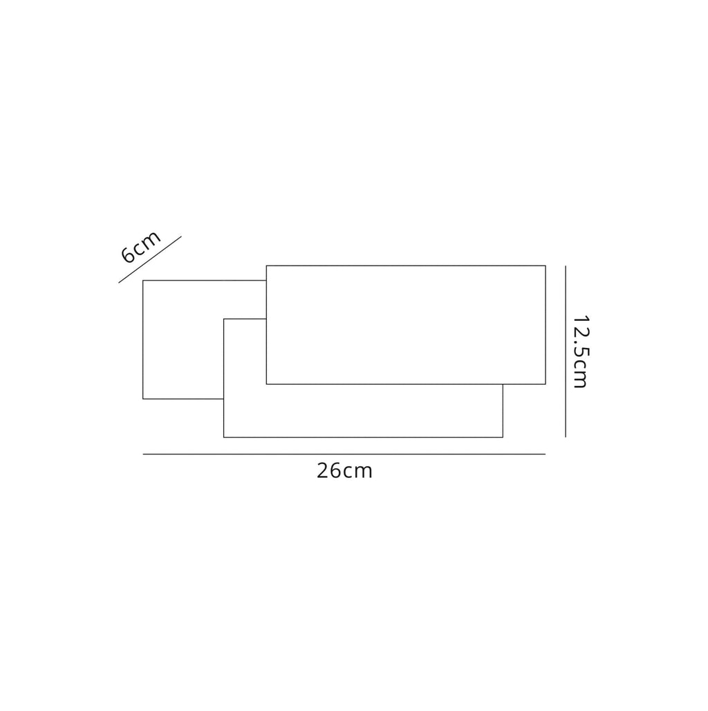 Deco - Kiania Rectangular Wall Light - Luminosity Designs Ltd