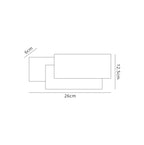 Deco - Kiania Rectangular Wall Light - Luminosity Designs Ltd