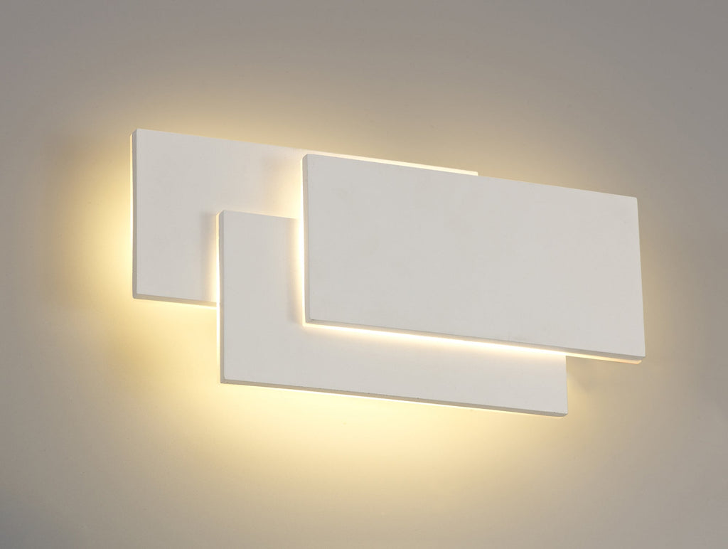 Rectangular Embossed Light Kiania Rectangular Wall Light – Luminosity Designs Ltd