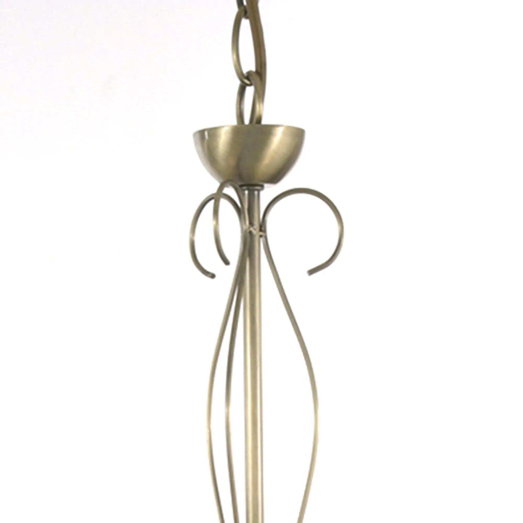 Diyas - Klara Traditional Pendant, 3 Light G9, Antique Brass/Opal Glass (Diyas IL20251) - Luminosity Designs Ltd