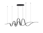 Luminosity Designs - Knot Double Wave Pendant, 1 x 65W LED, Triac Dimmable, 3000K, 3600lm - Luminosity Designs Ltd