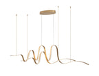 Luminosity Designs - Knot Double Wave Pendant, 1 x 65W LED, Triac Dimmable, 3000K, 3600lm - Luminosity Designs Ltd