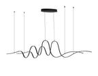 Luminosity Designs - Knot Double Wave Pendant, 1 x 65W LED, Triac Dimmable, 3000K, 3600lm - Luminosity Designs Ltd