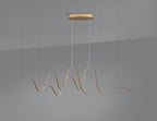 Luminosity Designs - Knot Double Wave Pendant, 1 x 65W LED, Triac Dimmable, 3000K, 3600lm - Luminosity Designs Ltd
