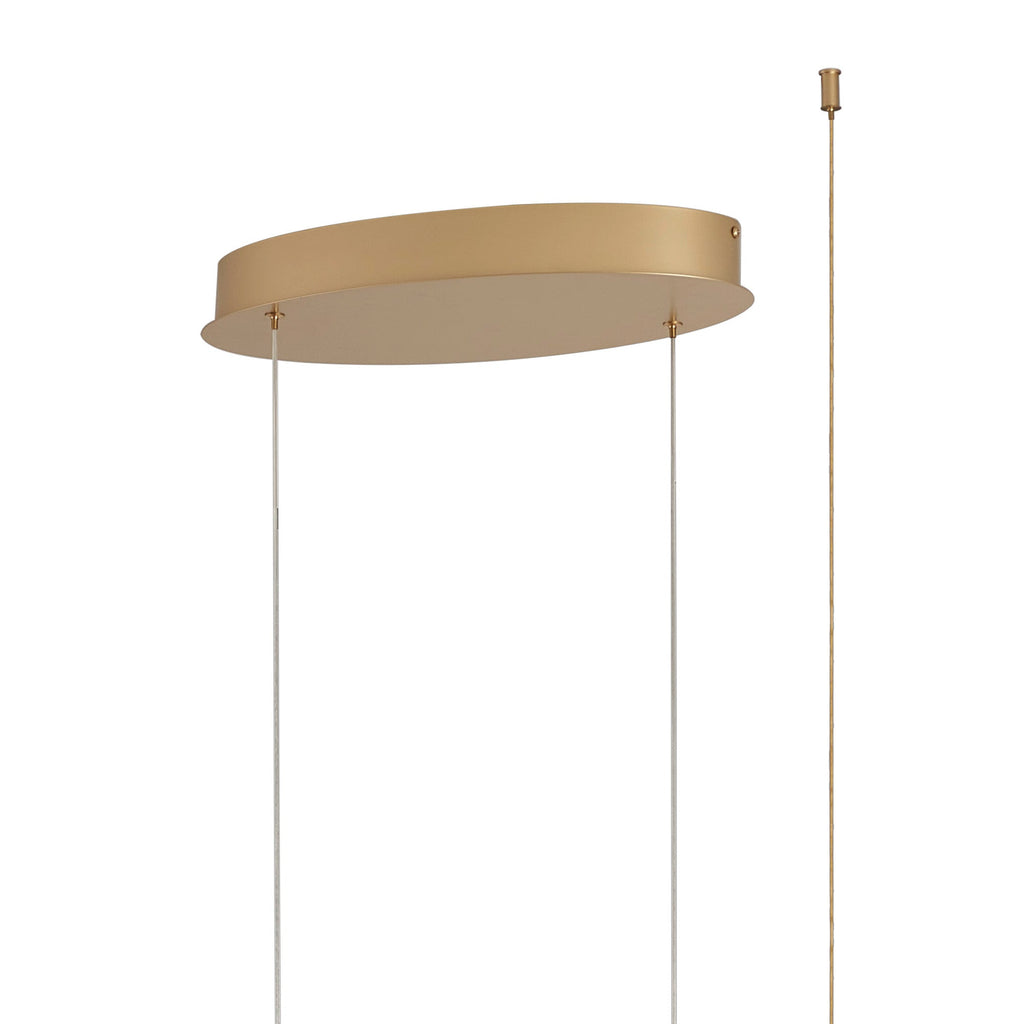 Luminosity Designs - Knot Double Wave Pendant, 1 x 65W LED, Triac Dimmable, 3000K, 3600lm - Luminosity Designs Ltd
