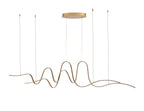 Luminosity Designs - Knot Double Wave Pendant, 1 x 65W LED, Triac Dimmable, 3000K, 3600lm - Luminosity Designs Ltd