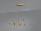 Luminosity Designs - Knot Double Wave Pendant, 1 x 65W LED, Triac Dimmable, 3000K, 3600lm - Luminosity Designs Ltd