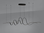 Luminosity Designs - Knot Double Wave Pendant, 1 x 65W LED, Triac Dimmable, 3000K, 3600lm - Luminosity Designs Ltd