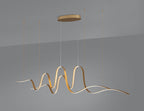Luminosity Designs - Knot Double Wave Pendant, 1 x 65W LED, Triac Dimmable, 3000K, 3600lm - Luminosity Designs Ltd