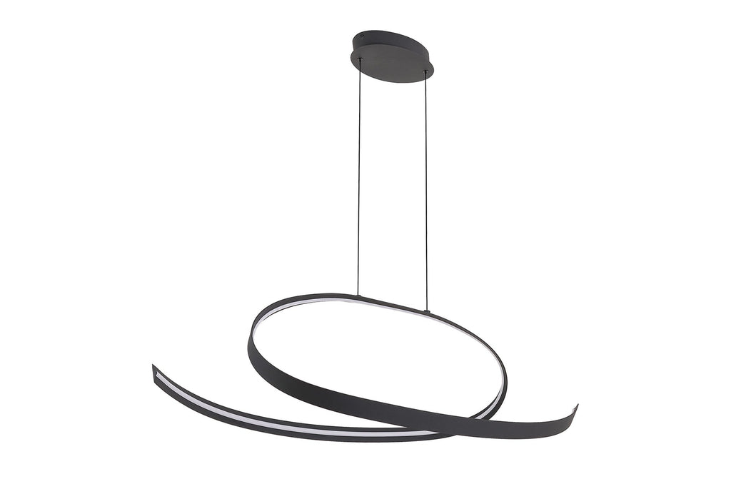 Luminosity Designs - Knot Loop Pendant, 1 x 3W LED, Triac Dimmable, 3000K, 2400lm - Luminosity Designs Ltd