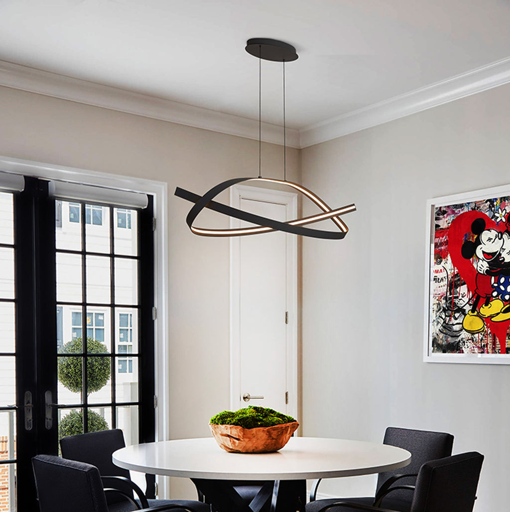 Luminosity Designs - Knot Loop Pendant, 1 x 3W LED, Triac Dimmable, 3000K, 2400lm - Luminosity Designs Ltd