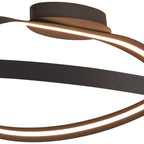 Luminosity Designs - Knot Loop Semi Flush Ceiling Light, 1 x 34W LED, Triac Dimmable, 3000K, 1900lm - Luminosity Designs Ltd