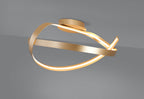 Luminosity Designs - Knot Loop Semi Flush Ceiling Light, 1 x 34W LED, Triac Dimmable, 3000K, 1900lm - Luminosity Designs Ltd