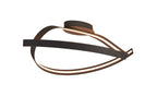 Luminosity Designs - Knot Loop Semi Flush Ceiling Light, 1 x 34W LED, Triac Dimmable, 3000K, 1900lm - Luminosity Designs Ltd
