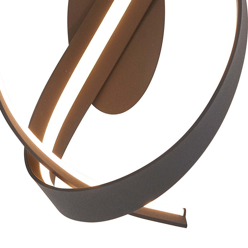 Luminosity Designs - Knot Loop Wall Light, 1 x 13W LED, Triac Dimmable, 3000K, 770lm - Luminosity Designs Ltd
