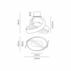 Luminosity Designs - Knot Loop Wall Light, 1 x 13W LED, Triac Dimmable, 3000K, 770lm - Luminosity Designs Ltd
