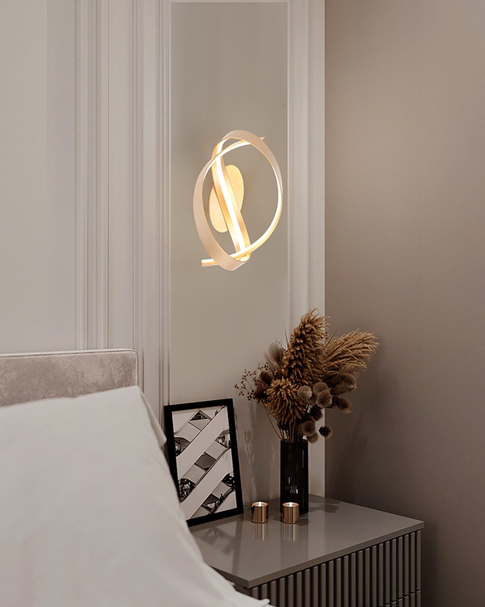 Luminosity Designs - Knot Loop Wall Light, 1 x 13W LED, Triac Dimmable, 3000K, 770lm - Luminosity Designs Ltd