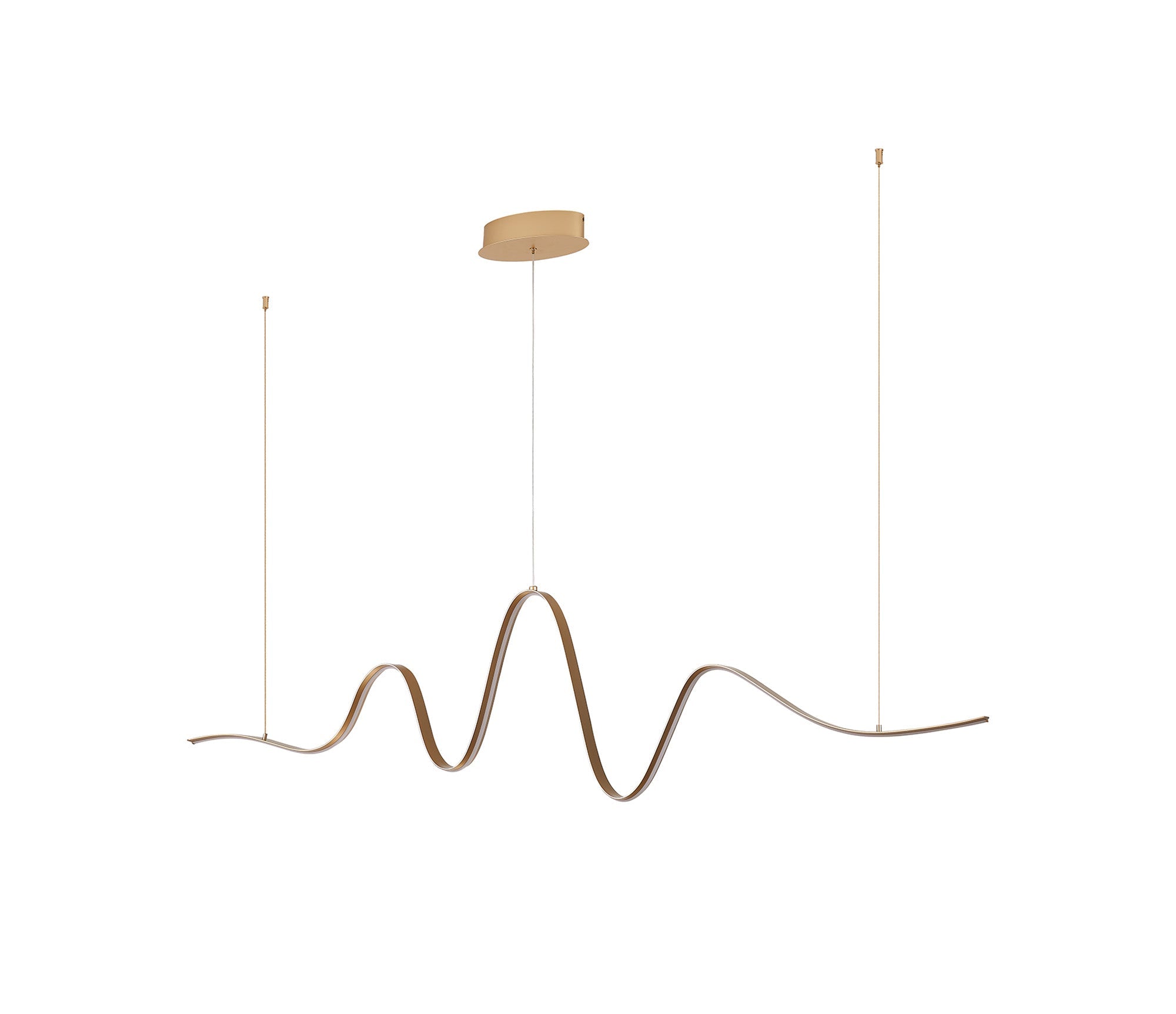 Luminosity Designs - Knot Wave Pendant, 1 x 34W LED, Triac Dimmable, 3000K, 2000lm - Luminosity Designs Ltd