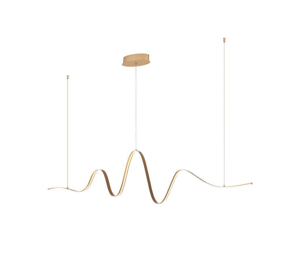 Luminosity Designs - Knot Wave Pendant, 1 x 34W LED, Triac Dimmable, 3000K, 2000lm - Luminosity Designs Ltd