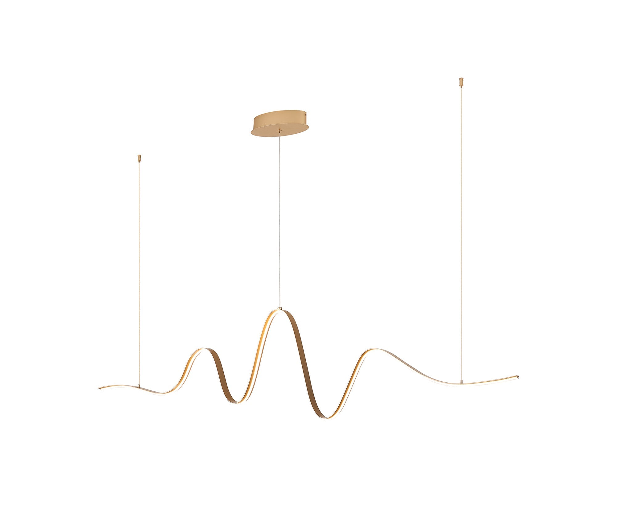 Luminosity Designs - Knot Wave Pendant, 1 x 34W LED, Triac Dimmable, 3000K, 2000lm - Luminosity Designs Ltd