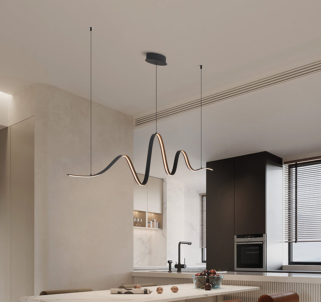 Luminosity Designs - Knot Wave Pendant, 1 x 34W LED, Triac Dimmable, 3000K, 2000lm - Luminosity Designs Ltd