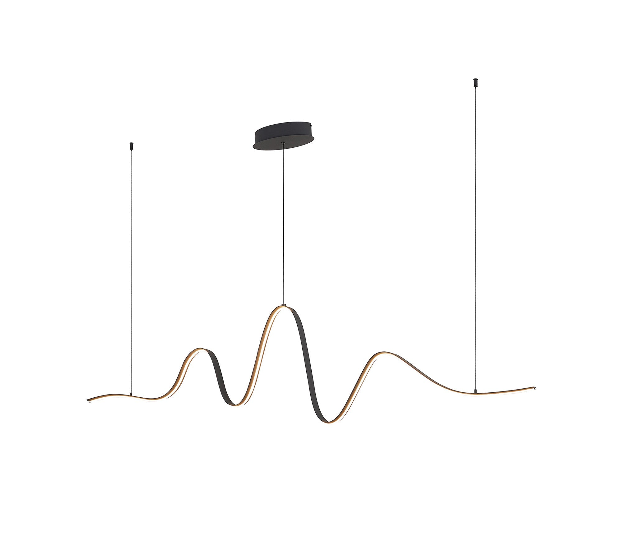 Luminosity Designs - Knot Wave Pendant, 1 x 34W LED, Triac Dimmable, 3000K, 2000lm - Luminosity Designs Ltd