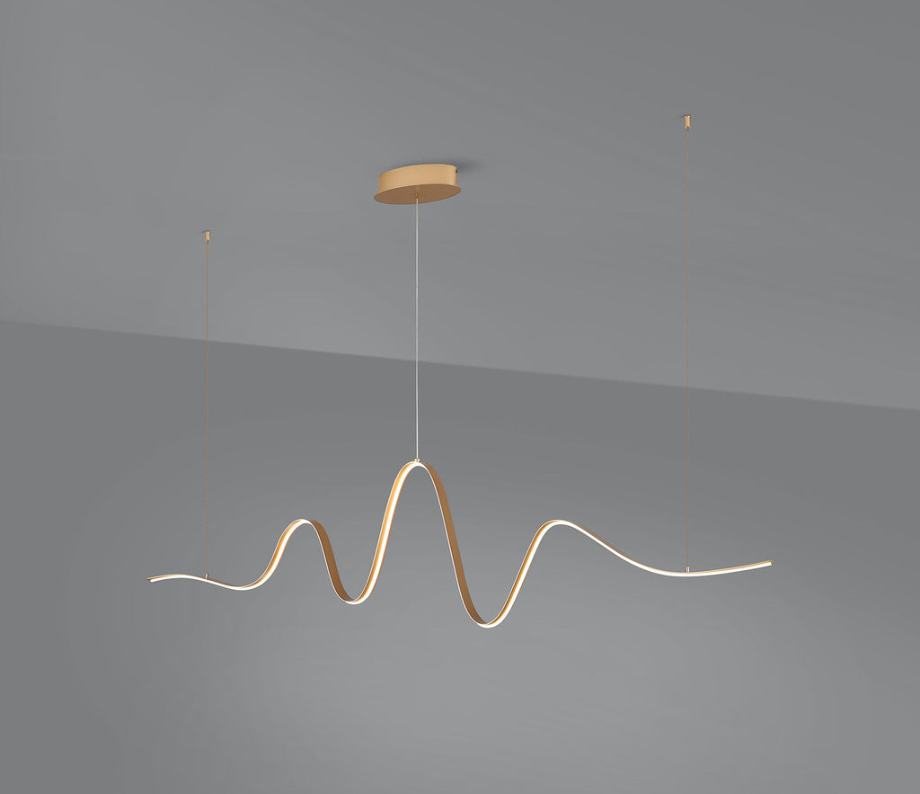 Luminosity Designs - Knot Wave Pendant, 1 x 34W LED, Triac Dimmable, 3000K, 2000lm - Luminosity Designs Ltd