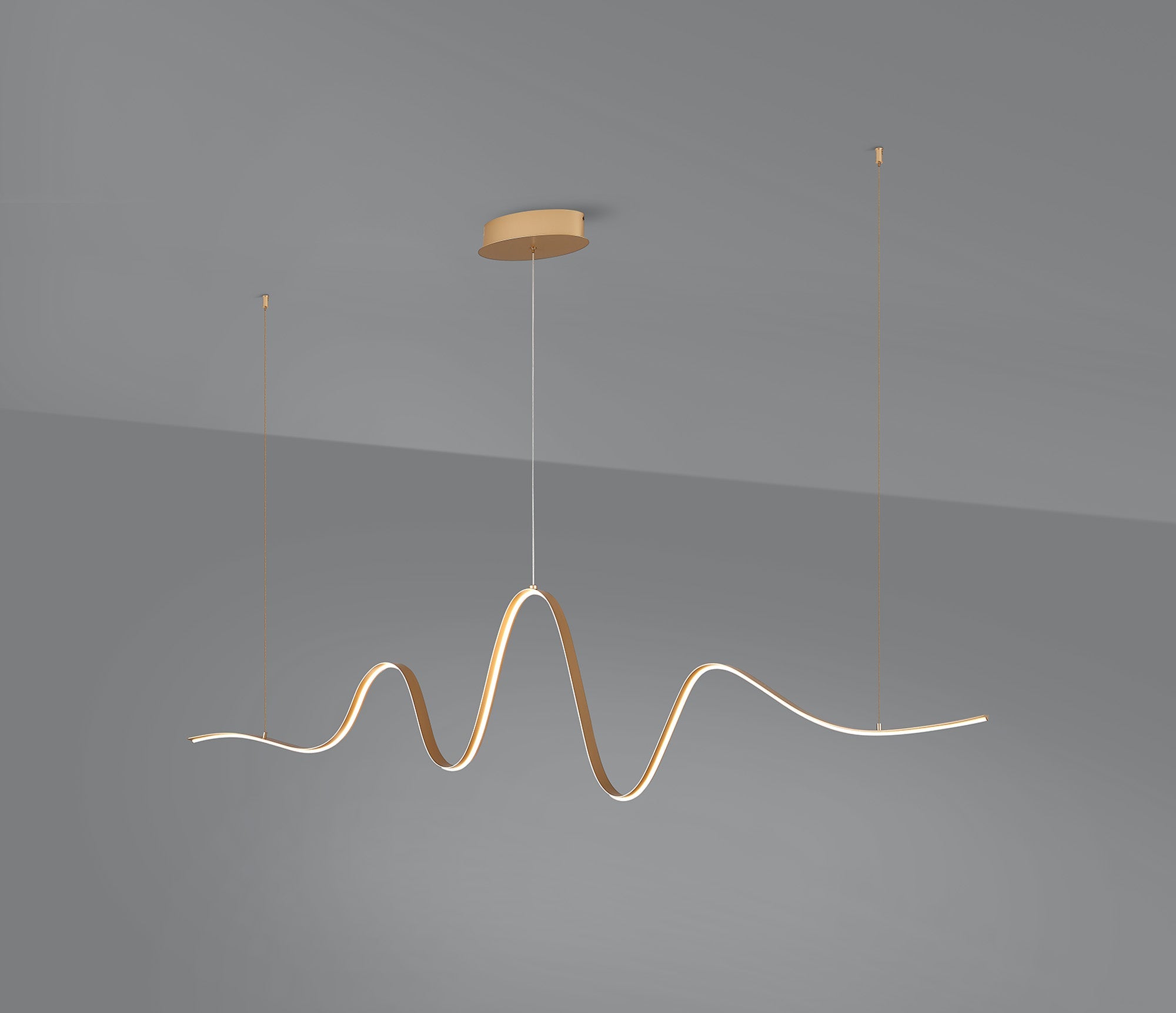 Luminosity Designs - Knot Wave Pendant, 1 x 34W LED, Triac Dimmable, 3000K, 2000lm - Luminosity Designs Ltd