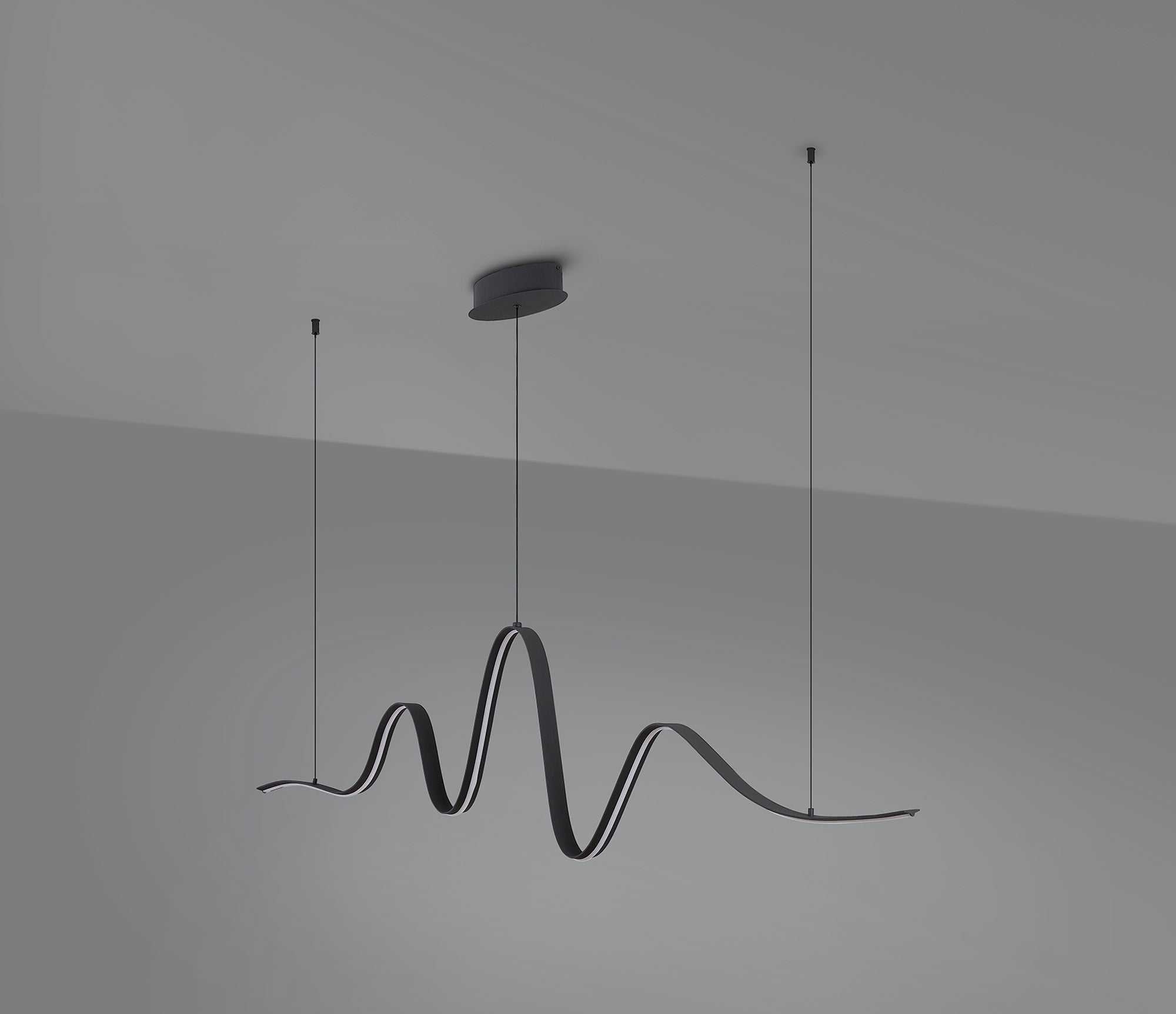 Luminosity Designs - Knot Wave Pendant, 1 x 34W LED, Triac Dimmable, 3000K, 2000lm - Luminosity Designs Ltd