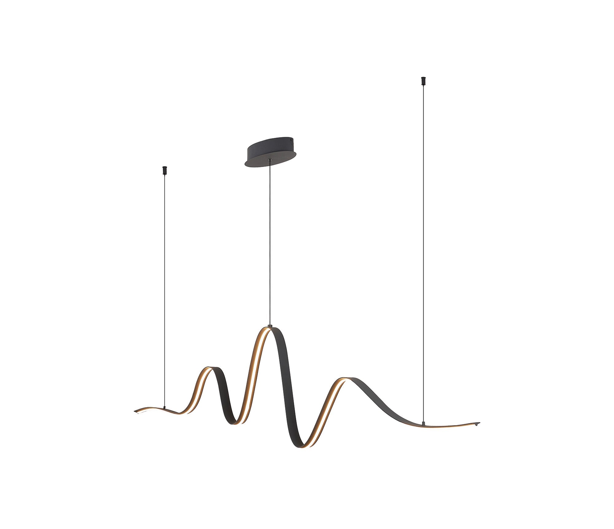 Luminosity Designs - Knot Wave Pendant, 1 x 34W LED, Triac Dimmable, 3000K, 2000lm - Luminosity Designs Ltd