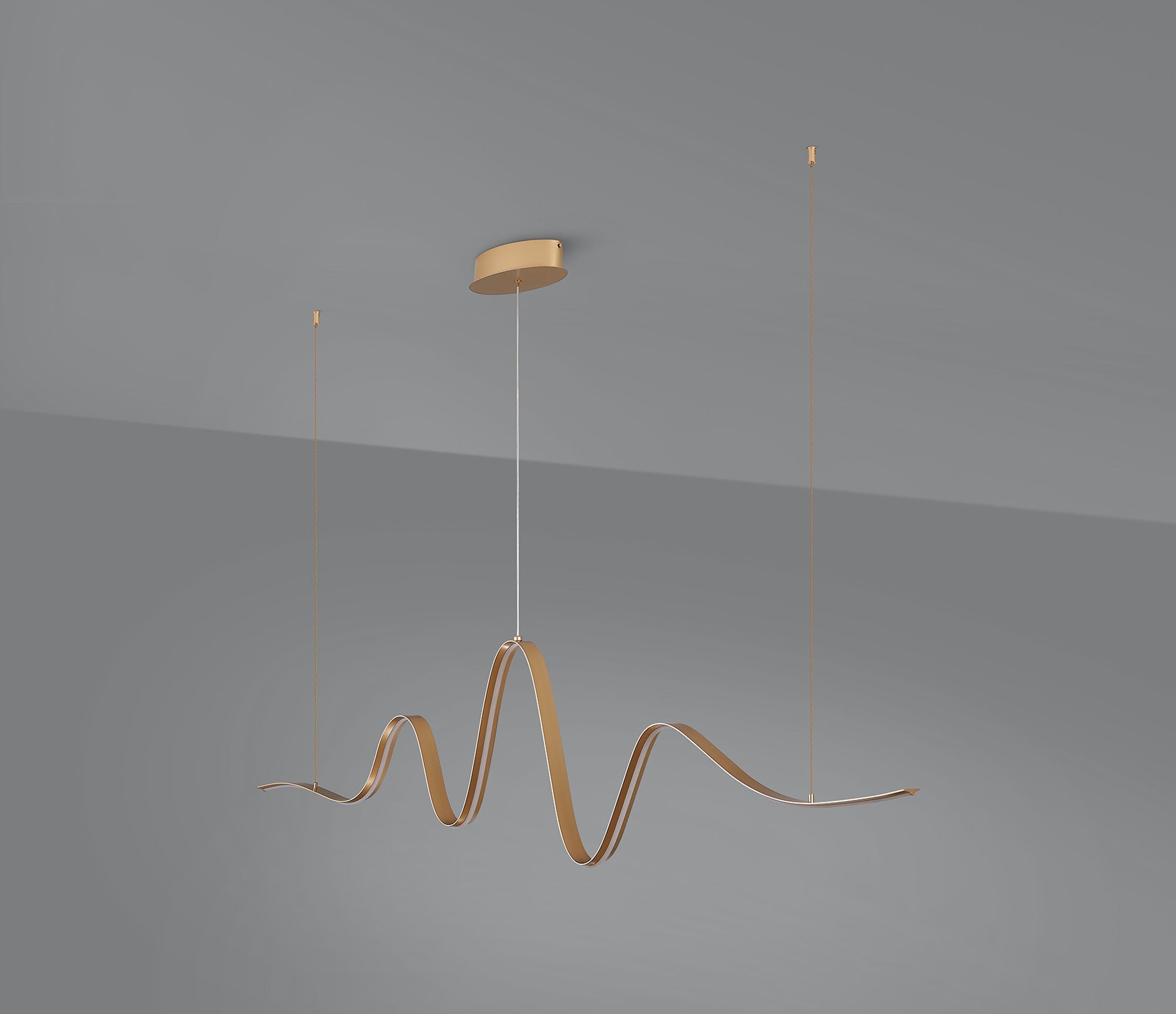 Luminosity Designs - Knot Wave Pendant, 1 x 34W LED, Triac Dimmable, 3000K, 2000lm - Luminosity Designs Ltd