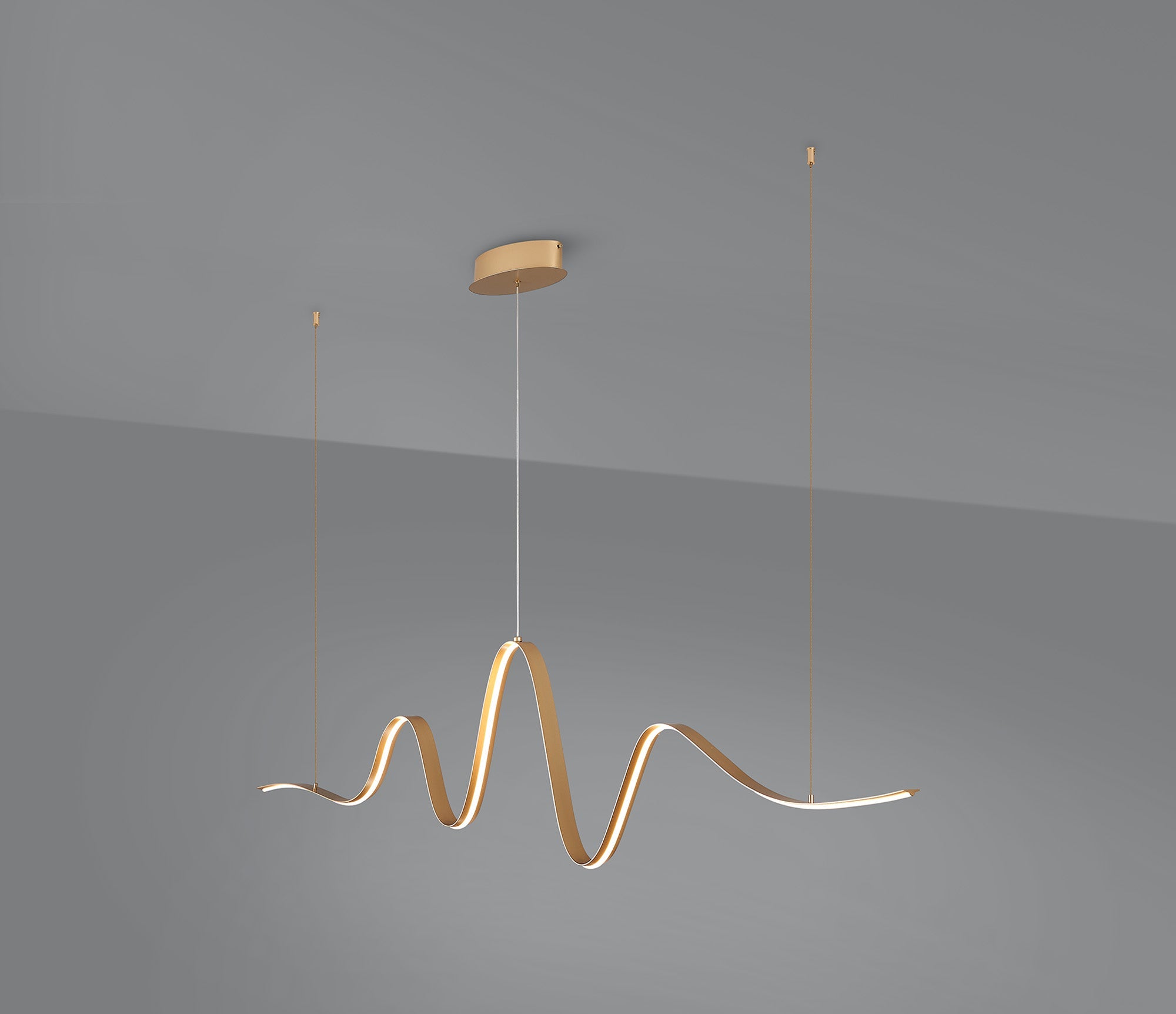 Luminosity Designs - Knot Wave Pendant, 1 x 34W LED, Triac Dimmable, 3000K, 2000lm - Luminosity Designs Ltd