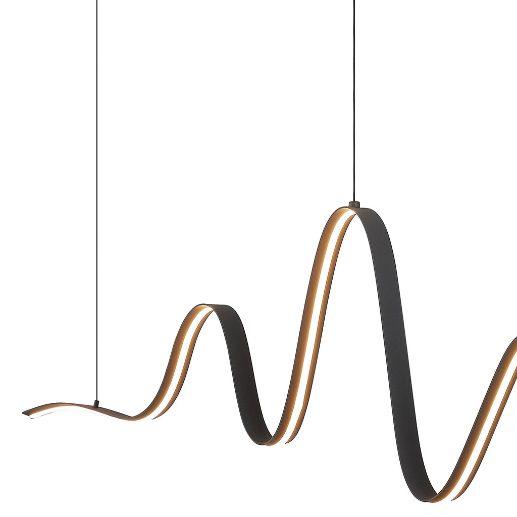 Luminosity Designs - Knot Wave Pendant, 1 x 34W LED, Triac Dimmable, 3000K, 2000lm - Luminosity Designs Ltd