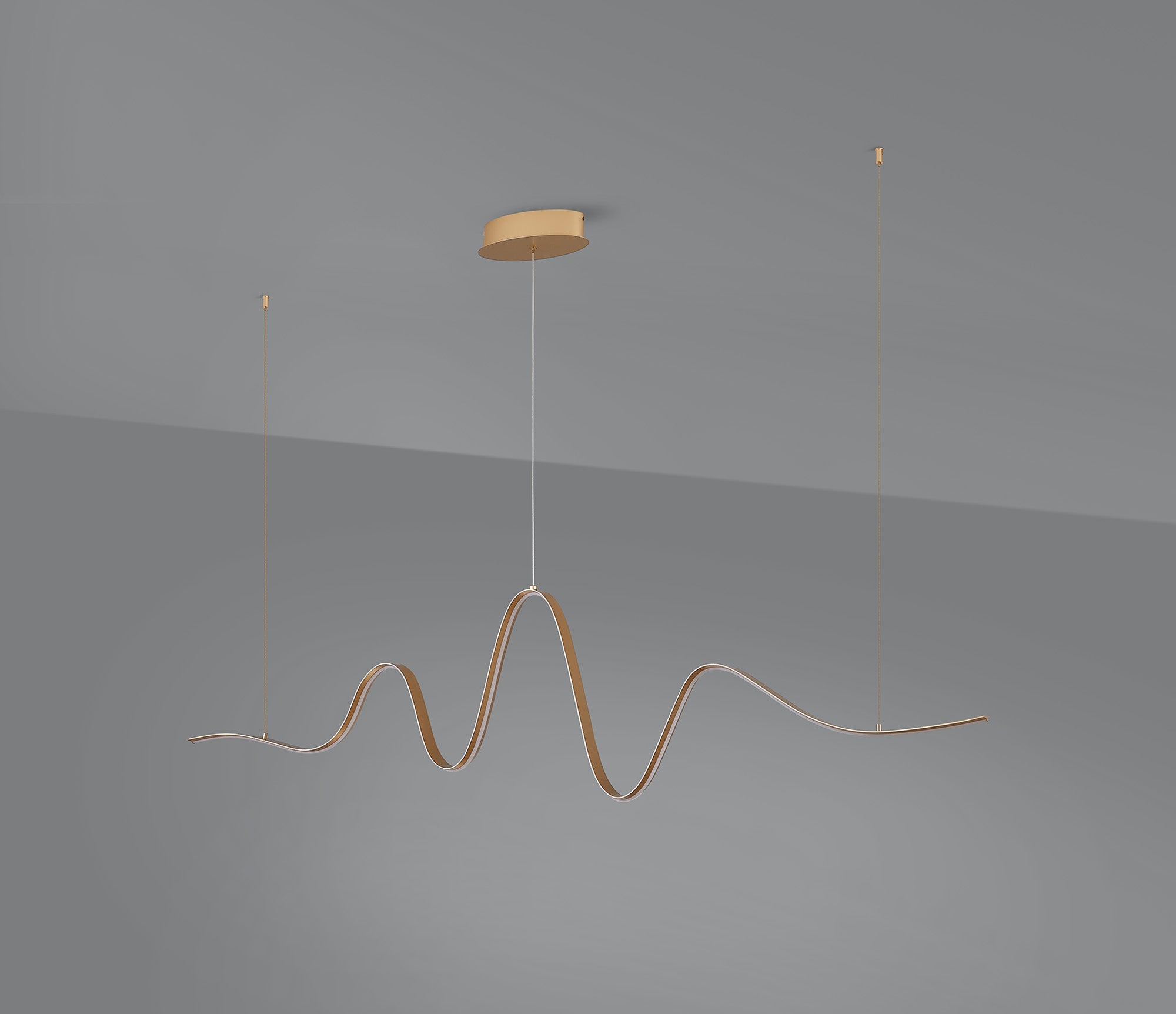 Luminosity Designs - Knot Wave Pendant, 1 x 34W LED, Triac Dimmable, 3000K, 2000lm - Luminosity Designs Ltd