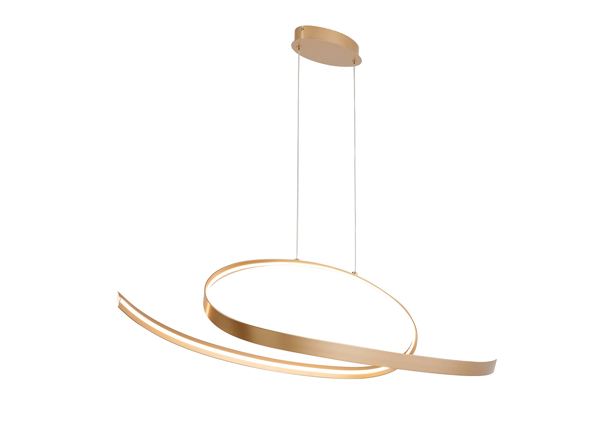 Knot Loop Pendant, 1 x 3W LED, Triac Dimmable, 3000K, 2400lm