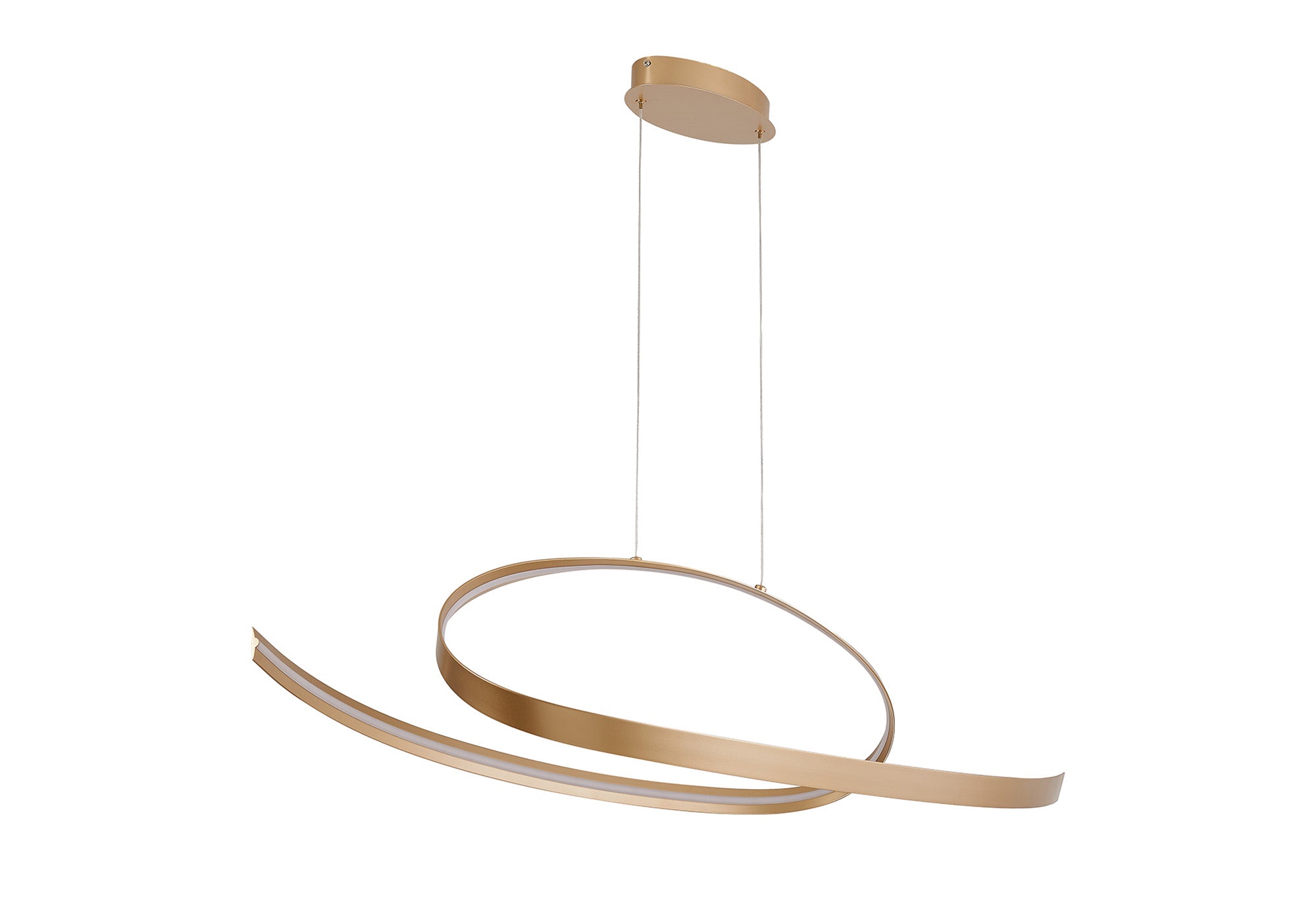 Knot Loop Pendant, 1 x 3W LED, Triac Dimmable, 3000K, 2400lm