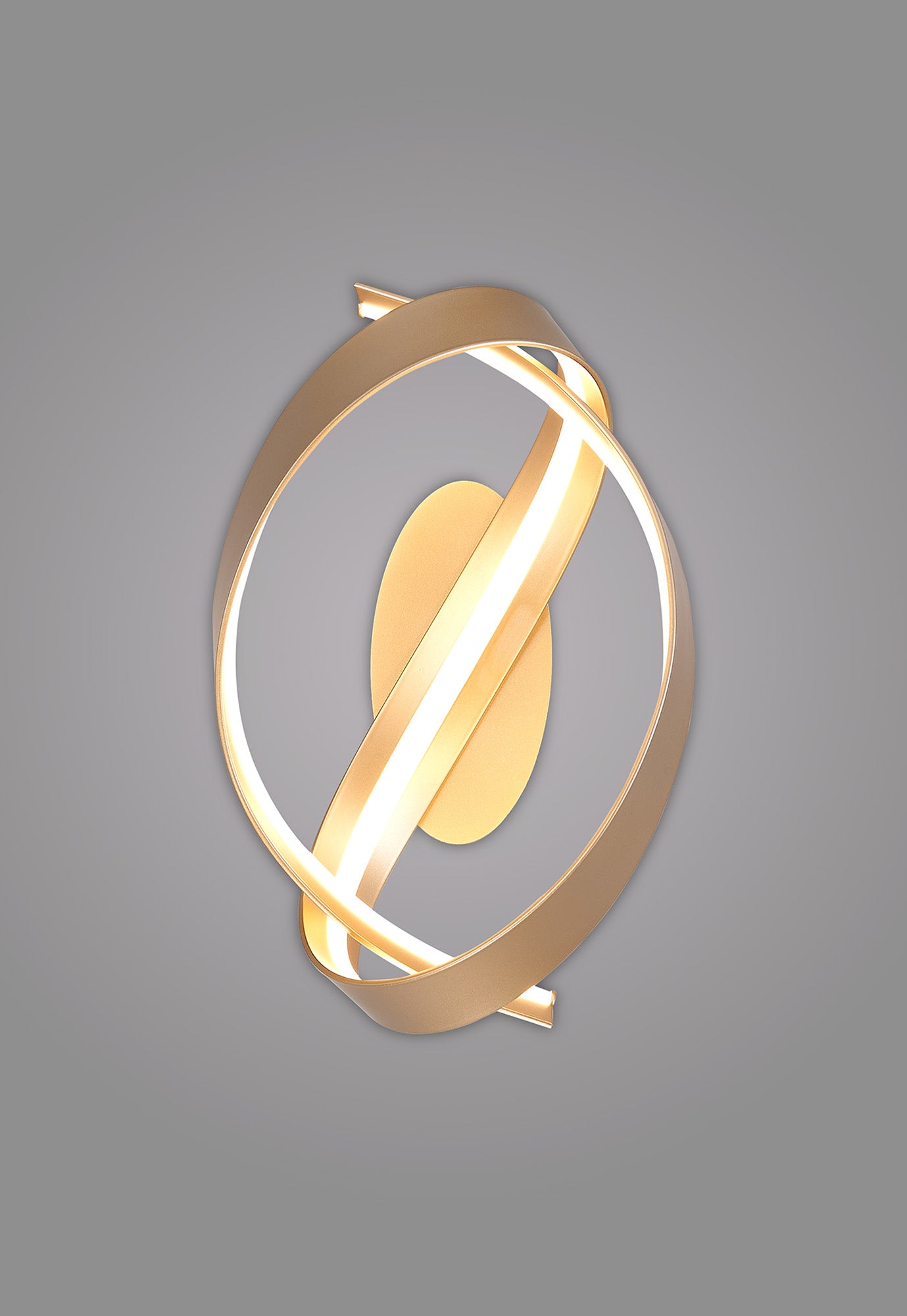 Knot Loop Wall Light, 1 x 13W LED, Triac Dimmable, 3000K, 770lm