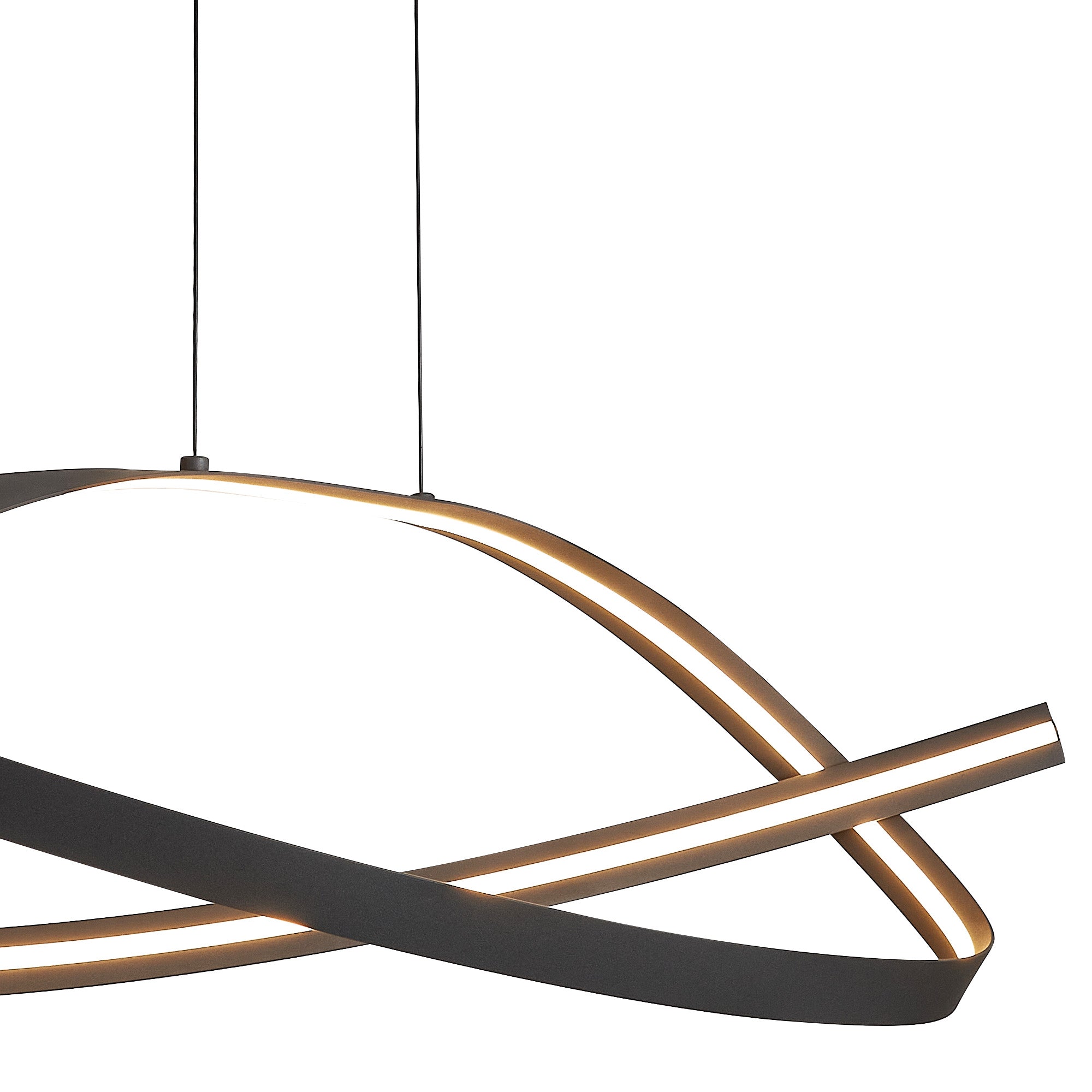 Knot Loop Pendant, 1 x 3W LED, Triac Dimmable, 3000K, 2400lm