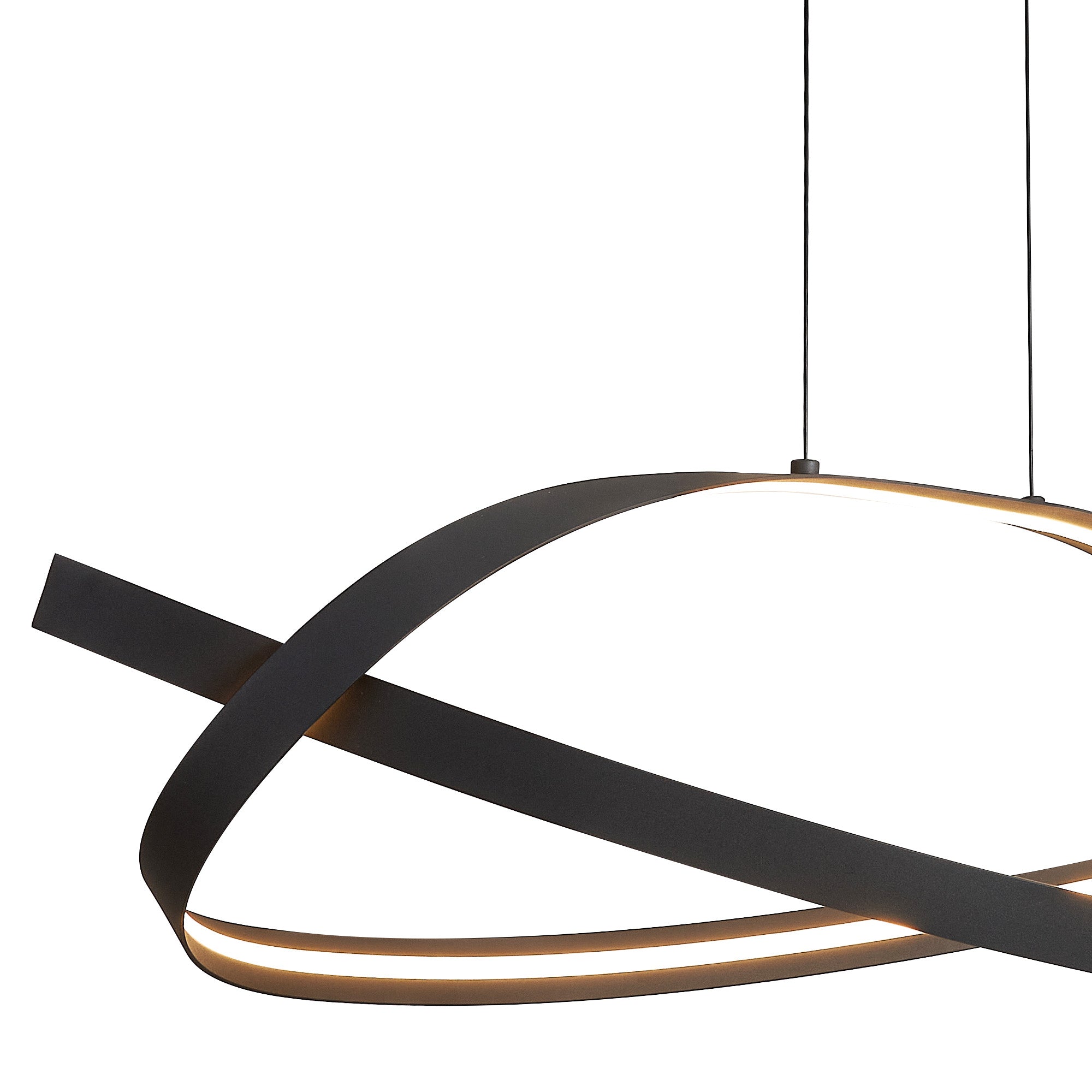 Knot Loop Pendant, 1 x 3W LED, Triac Dimmable, 3000K, 2400lm